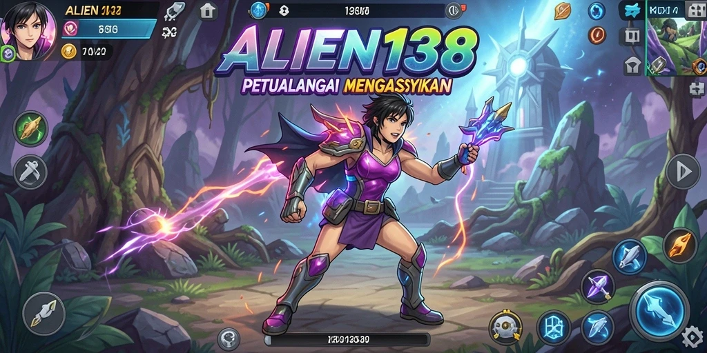 Tampilan gameplay seru di ALIEN138 dengan karakter Anime menarik.