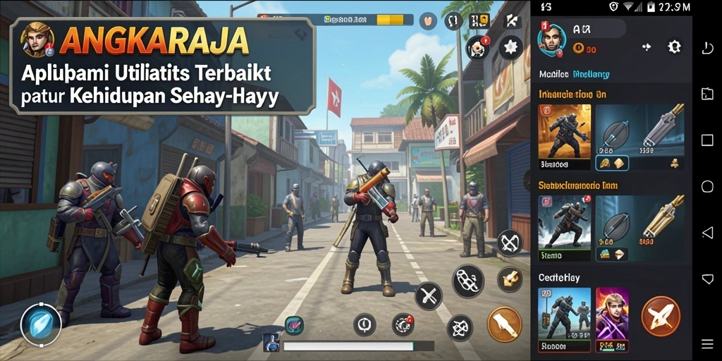 Tampilan antarmuka ANGKARAJA yang sederhana dan efisien.