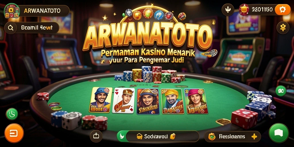 Tampilan gameplay Kasino yang seru dan mengasyikkan di ARWANATOTO.