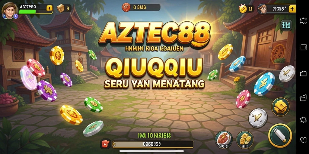 Gameplay QiuQiu yang seru dan menantang di AZTEC88.