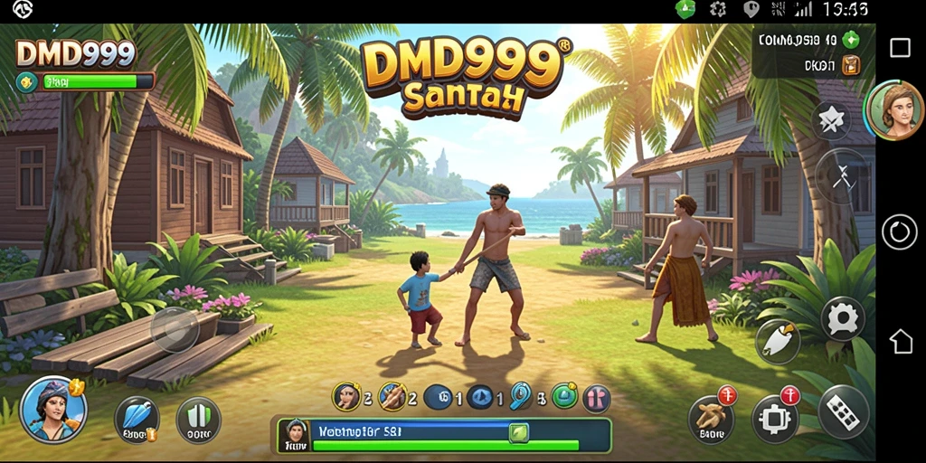 Tampilan menarik dari gameplay DMD999 yang penuh warna.