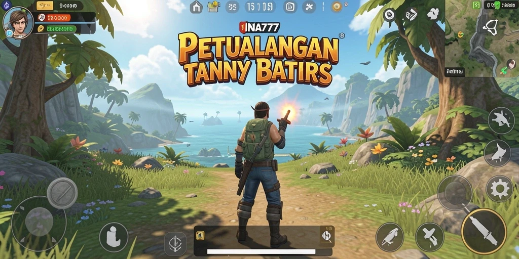 Tangkapan layar gameplay INA777 yang menampilkan petualangan seru di dunia terbuka.
