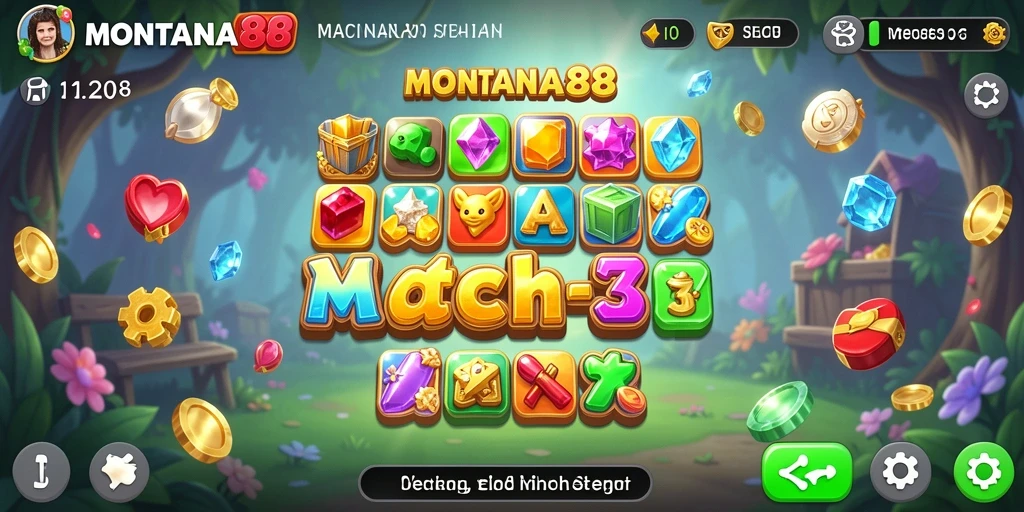 Tampilan gameplay MONTANA88 yang menarik dan penuh warna.