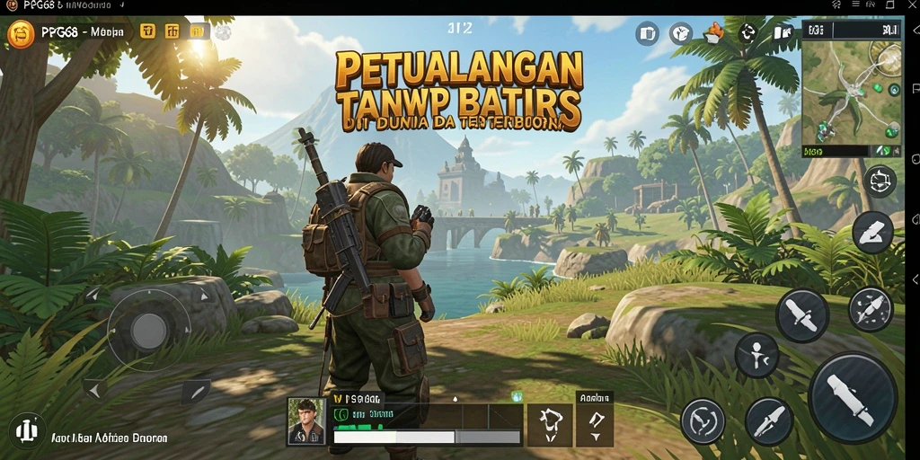 Tampilan gameplay PGG68 yang menakjubkan dalam dunia terbuka.