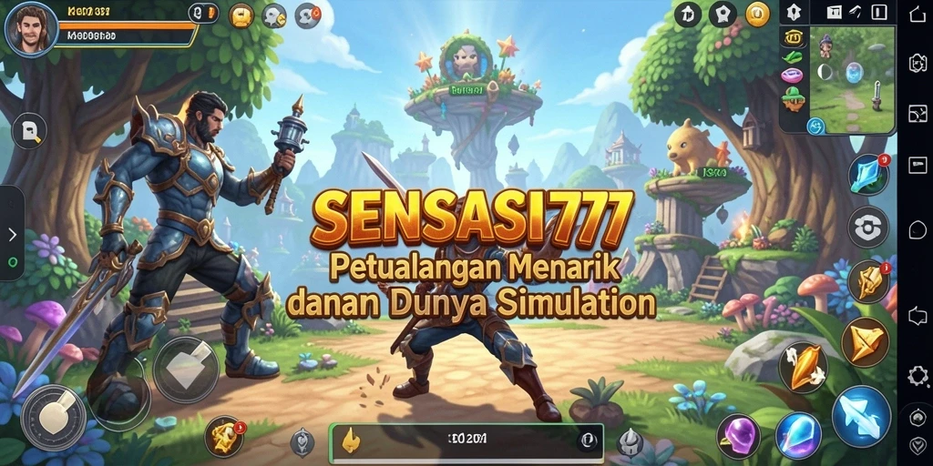 Tampilan gameplay SENSASI777 dengan grafis yang memukau dan interaksi dinamis.