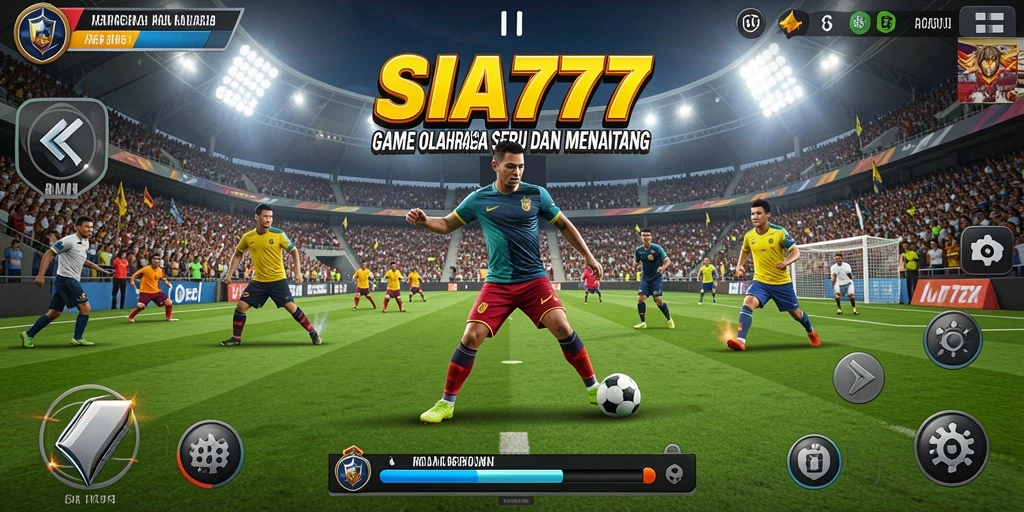 Screenshot utama SIA777 menampilkan aksi olahraga seru dalam gameplay yang mendebarkan.