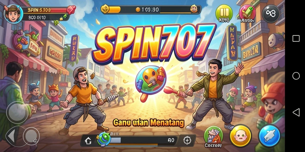 Tampilan gameplay seru dari SPIN707 dengan grafis menarik