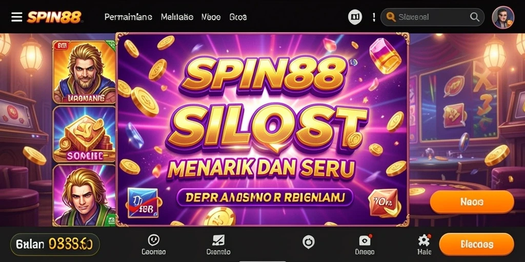 Tampilan gameplay SPIN88 yang menarik dengan berbagai efek visual.