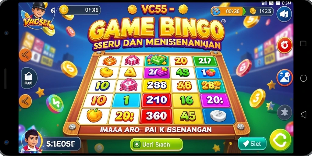 Tampilan menarik dari gameplay Bingo di VC55.